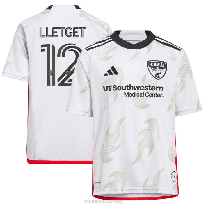 MLS Jerseys jerseyniños fc dallas sebastian lletget adidas blanco 2023 burn baby burn replica camiseta del jugador BJDD1123