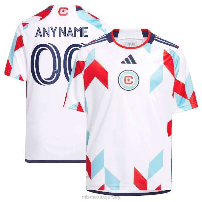 MLS Jerseys jerseyniños chicago fire adidas blanco 2023 un kit para todos réplica camiseta personalizada BJDD255