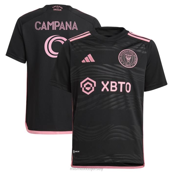 MLS Jerseys jerseyniños inter miami cf leonardo campana adidas negro 2023 la noche réplica camiseta del jugador BJDD856