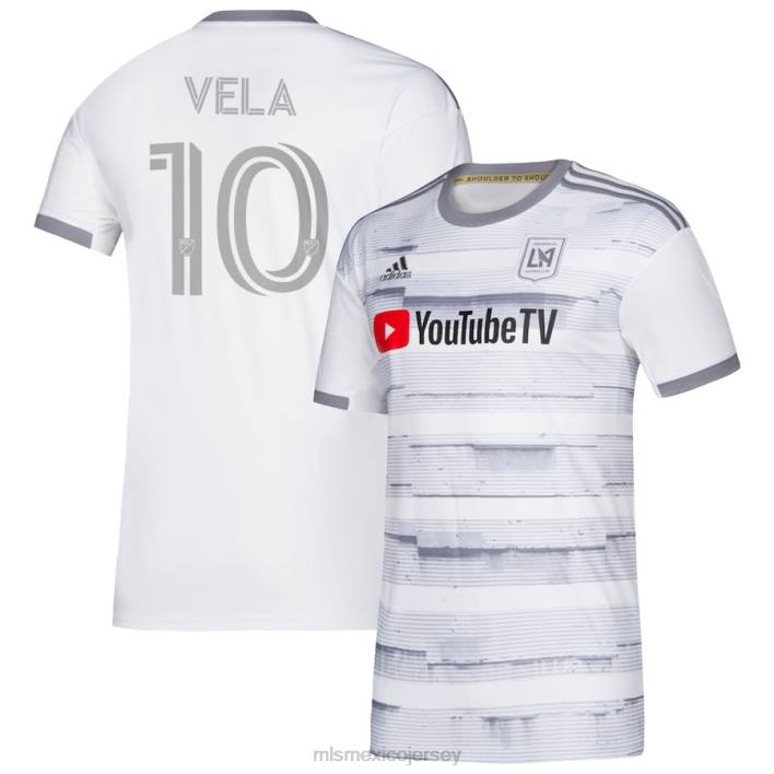 MLS Jerseys jerseyniños camiseta replica secundaria lafc carlos vela adidas blanca 2020 BJDD1048