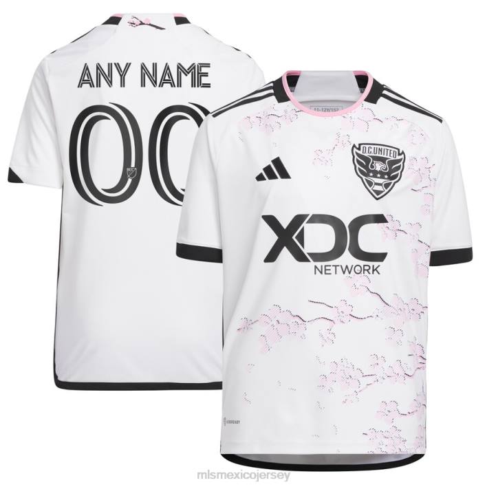 MLS Jerseys jerseyniños corriente continua. United adidas blanco 2023 réplica del kit de flor de cerezo camiseta personalizada BJDD134